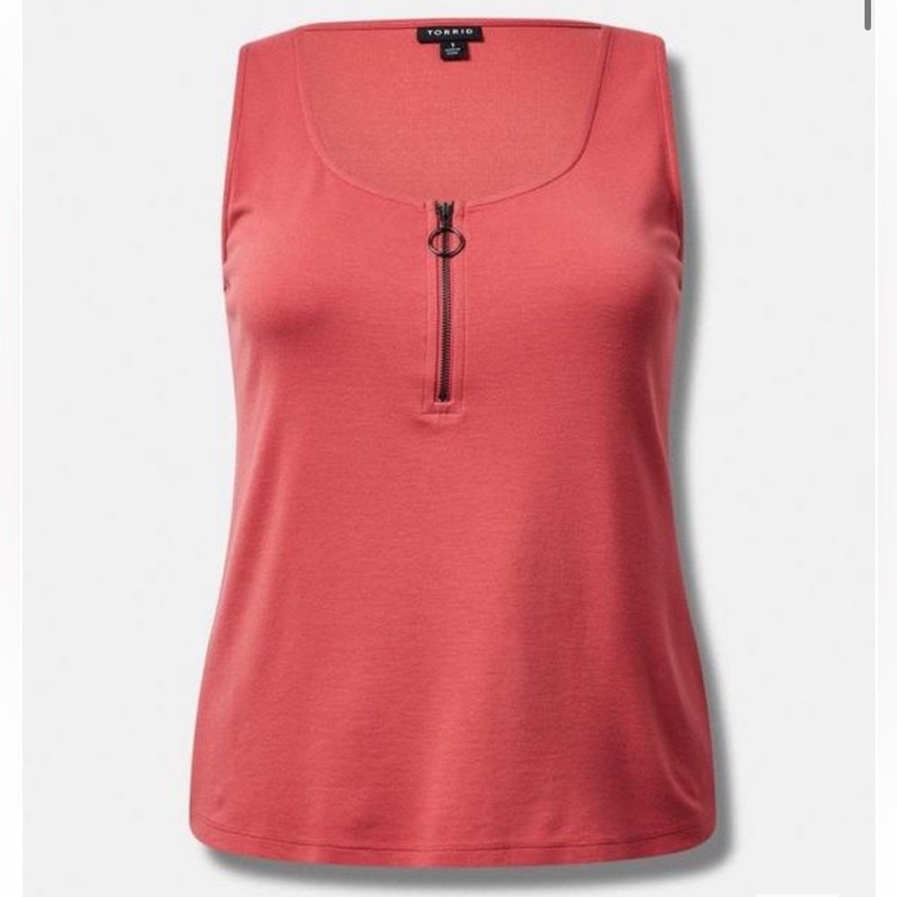 Torrid - Ponte Square Neck Zip Up Top - size 2